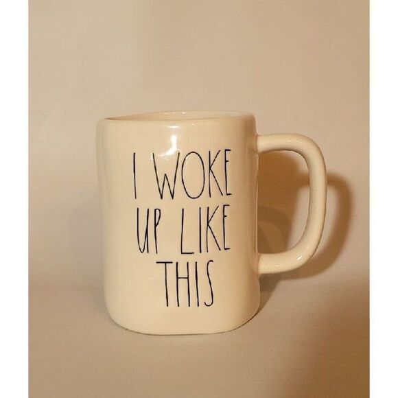 Rae Dunn Mug Cup I WOKE UP LIKE THIS - Picture 1 of 3
